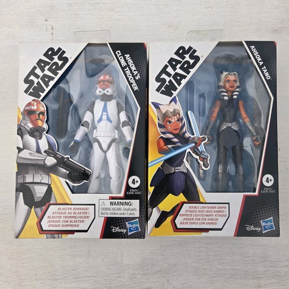 Hasbro Star Wars Galaxy of Adventures 5" Ahsoka Tano And Clone Trooper Figure